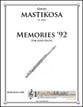 Memories '92 for Solo Flute P.O.D. cover